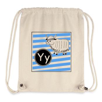 Y for Yak - Stanley/Stella Recycled Gym Bag - natural - Front