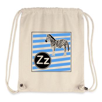 Z for Zebra - Stanley/Stella Recycled Gym Bag - natural - Front