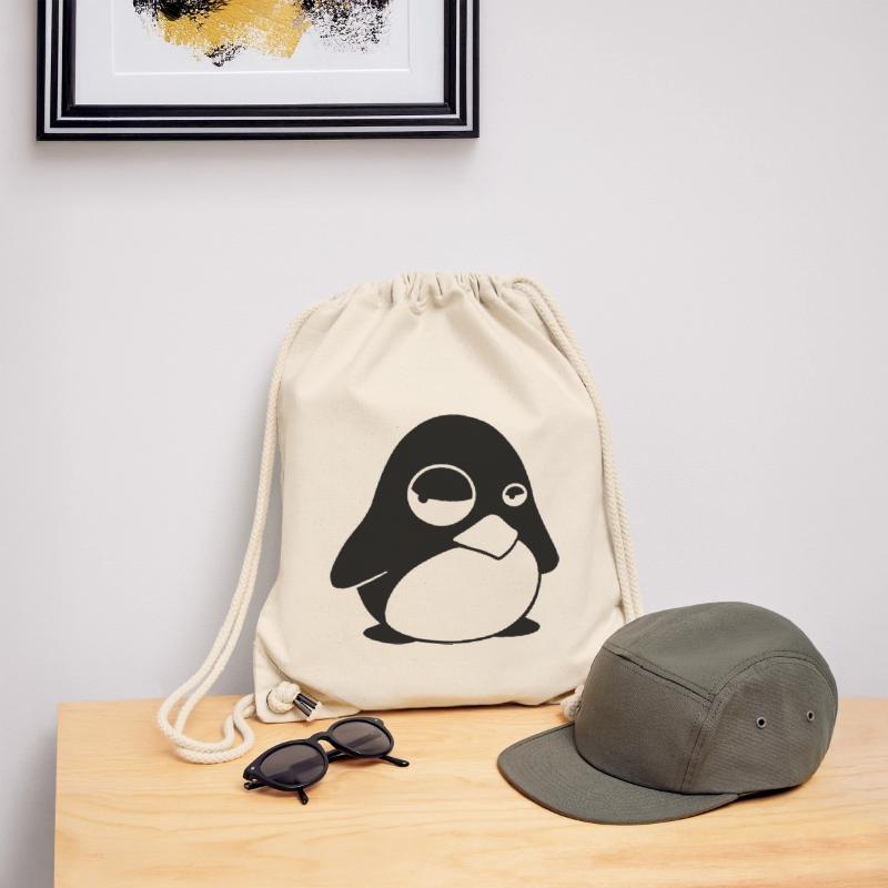 Grumpy Tux – Drôle de Penguin Linux pour les geeks Sac à cordon recyclé Stanley/Stella