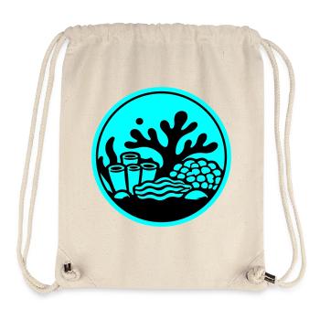 Korallen Symbol Korallenriff Ozean - Stanley/Stella recycelter Gym Bag - Naturweiß - Vorne