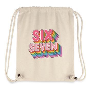  Six Seven 67 - Funny Gen Alpha Memes - Stanley/Stella Recycled Gym Bag - natural - Front