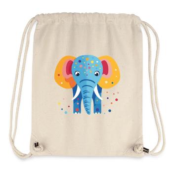 Colorful elephant confetti - Stanley/Stella Recycled Gym Bag - natural - Front