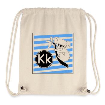 K for Koala - Stanley/Stella Recycled Gym Bag - natural - Front