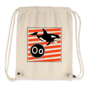 O wie Orca - Stanley/Stella recycelter Gym Bag - Naturweiß - Vorne