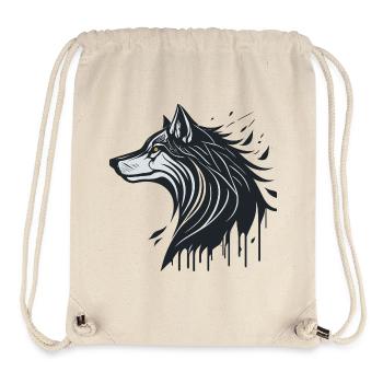 Spektraler Wolf - Stanley/Stella recycelter Gym Bag - Naturweiß - Vorne