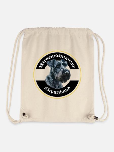 Riesenschnauzer Schutzhund IGP Motiv - Stanley/Stella recycelter Gym Bag - Naturweiß