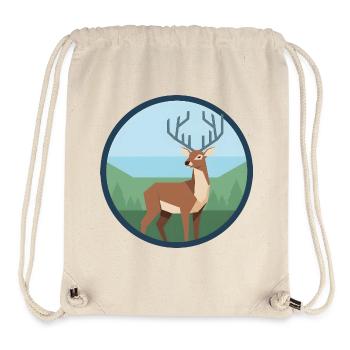 Deer - Stanley/Stella Recycled Gym Bag - natural - Front
