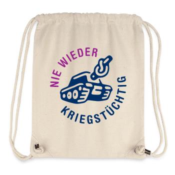 Nie wieder kriegstüchtig! - Stanley/Stella recycelter Gym Bag - Naturweiß - Vorne