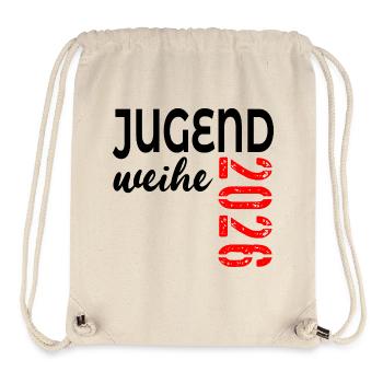 Dons pour la consécration de la jeunesse 2026 - Sac à cordon recyclé Stanley/Stella - blanc naturel - Devant