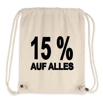 Rabais - Sac à cordon recyclé Stanley/Stella - blanc naturel - Devant