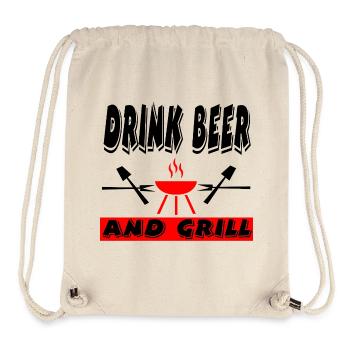 Grillen - Stanley/Stella recycelter Gym Bag - Naturweiß - Vorne