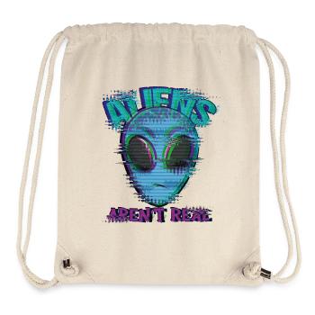 Bizarre, ce n’est pas un vrai bug extraterrestre - Sac à cordon recyclé Stanley/Stella - blanc naturel - Devant