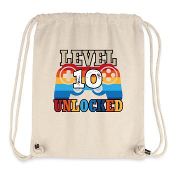 10th Birthday Gamer - Stanley/Stella Recycled Gym Bag - natural - Front