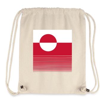 Grönländisches Gebiet des Königreichs Dänemark - Stanley/Stella recycelter Gym Bag - Naturweiß - Vorne