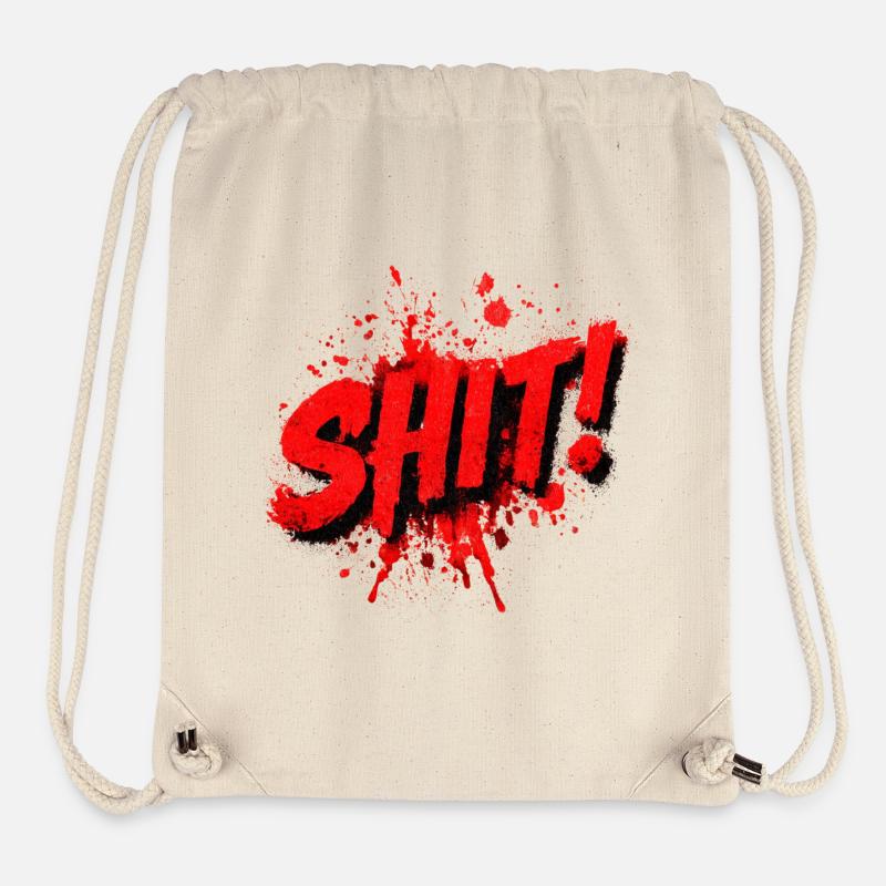 Shit Graffiti Splash - Stanley/Stella Recycled Gym Bag - natural