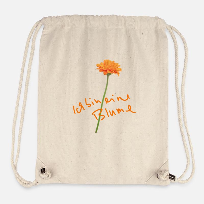 Je suis une fleur... Idée cadeau : la Saint-Valentin - Sac à cordon recyclé Stanley/Stella - blanc naturel