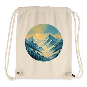 Golden morning light in the mountains - Stanley/Stella Recycled Gym Bag - natural - Front