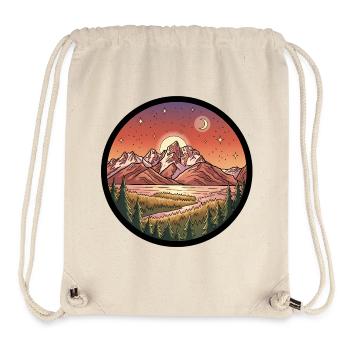 Mondscheingebirge Rundpatch - Stanley/Stella recycelter Gym Bag - Naturweiß - Vorne