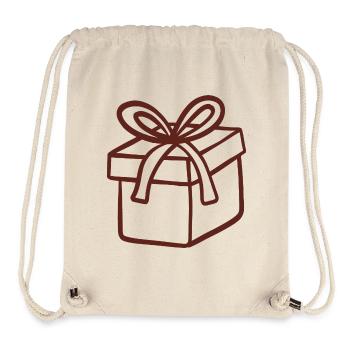 Rustic Hand-Drawn Gift Box - Stanley/Stella Recycled Gym Bag - natural - Front
