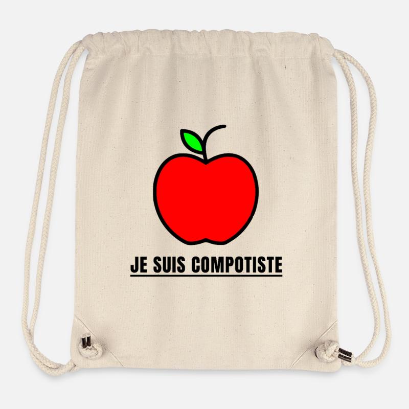 I AM A COMPOTIST (apple, conspiracy) - Stanley/Stella Recycled Gym Bag - natural