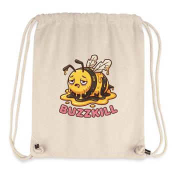 Ne soyez pas un rabat-joie - Design drôle d’abeille - Sac à cordon recyclé Stanley/Stella - blanc naturel - Devant