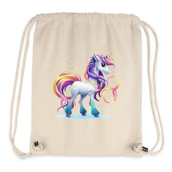 Regenbogen-Einhorn Fantasie - Stanley/Stella recycelter Gym Bag - Naturweiß - Vorne