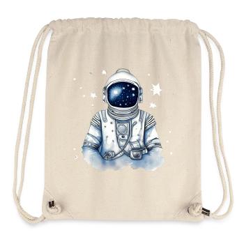 Astronaut im Sternenraum - Stanley/Stella recycelter Gym Bag - Naturweiß - Vorne