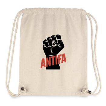 Antifa – Antifaschistisches Merch - Stanley/Stella recycelter Gym Bag - Naturweiß - Vorne