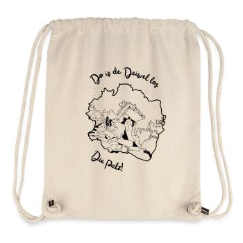 Do is de Deiwel los - Stanley/Stella recycelter Gym Bag - Naturweiß - Vorne