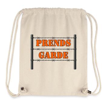 PRENDS GARDE. - Sac à cordon recyclé Stanley/Stella - blanc naturel - Devant