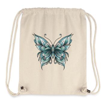 Neo-Traditioneller Schmetterling - Stanley/Stella recycelter Gym Bag - Naturweiß - Vorne
