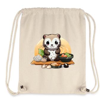 Otter Sushi Fest - Stanley/Stella recycelter Gym Bag - Naturweiß - Vorne