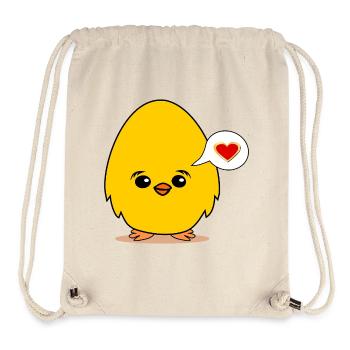 Declaration of Love Valentine's Day Chick - Stanley/Stella Recycled Gym Bag - natural - Front