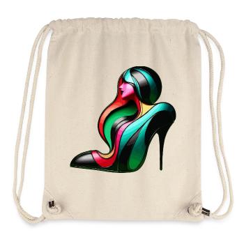 Optical Illusion High Heel Woman Art - Stanley/Stella Recycled Gym Bag - natural - Front