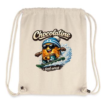 Chocolatine-Snowboard - Stanley/Stella recycelter Gym Bag - Naturweiß - Vorne