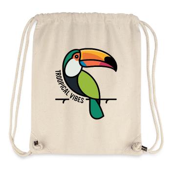 Colorful Toucan Tropical Vibes - Stanley/Stella Recycled Gym Bag - natural - Front