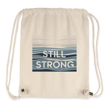 Still Strong Wave Pattern - Stanley/Stella Recycled Gym Bag - natural - Front