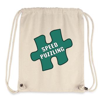 Puzzle rapide - Sac à cordon recyclé Stanley/Stella - blanc naturel - Devant