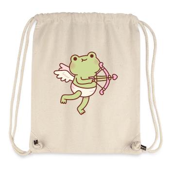 Süßer Frosch-Amor Engel - Stanley/Stella recycelter Gym Bag - Naturweiß - Vorne