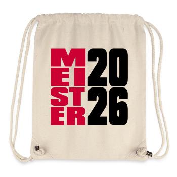 Meister 2026 Meisterschaft - Stanley/Stella recycelter Gym Bag - Naturweiß - Vorne