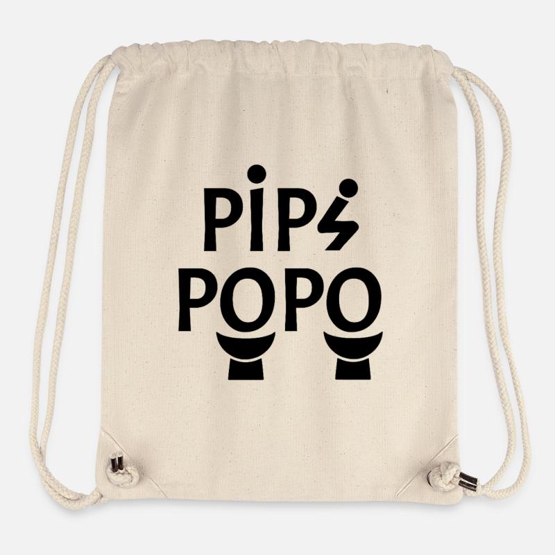 POPO !  - Sac à cordon recyclé Stanley/Stella - blanc naturel