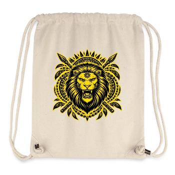 Löwentotem – Heiliges Tier der Stärke und Soverei - Stanley/Stella recycelter Gym Bag - Naturweiß - Vorne