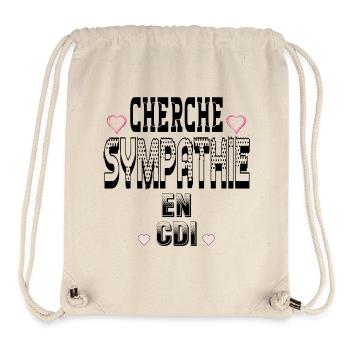 Cherche Sympathie en CDI - Sac à cordon recyclé Stanley/Stella - blanc naturel - Devant