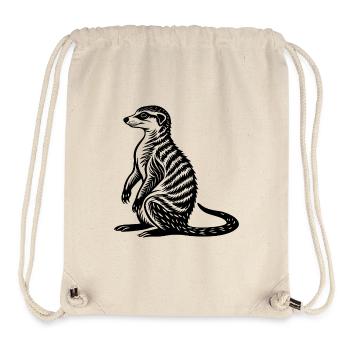 Erdmännchen - Stanley/Stella recycelter Gym Bag - Naturweiß - Vorne