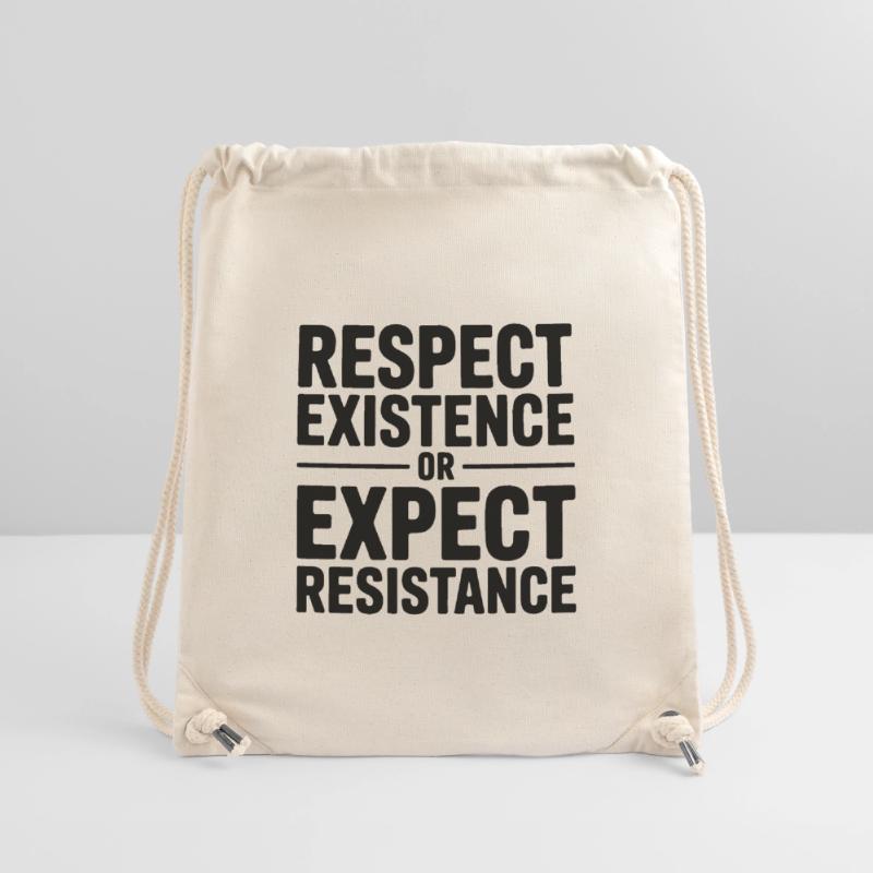 Respektiere die Existenz oder erwarte Widerstand – Antifa Stanley/Stella recycelter Gym Bag