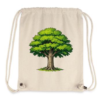 Tree with lush foliage - Stanley/Stella Recycled Gym Bag - natural - Front