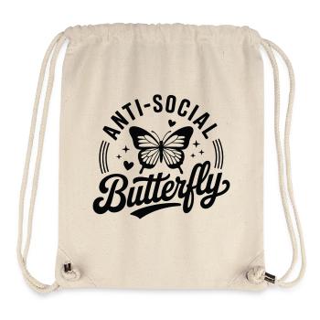 Antisozialer Schmetterling - Stanley/Stella recycelter Gym Bag - Naturweiß - Vorne