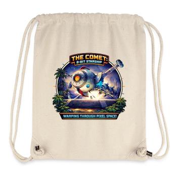 The Comet – 8-Bit Starship - Stanley/Stella Recycled Gym Bag - natural - Front