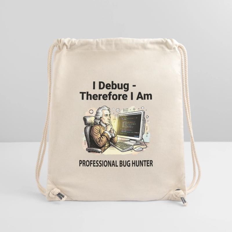 Retro Scholar at Coding Console - light background Stanley/Stella Recycled Gym Bag