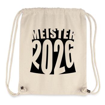 Meister 2026 Meisterschaft - Stanley/Stella recycelter Gym Bag - Naturweiß - Vorne